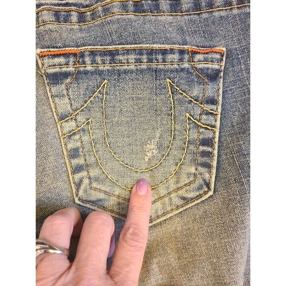 Vintage True Religion Low-Rise Jeans Johnny #112790 | 28 | Y2K USA Straight Leg - Picture 8 of 14